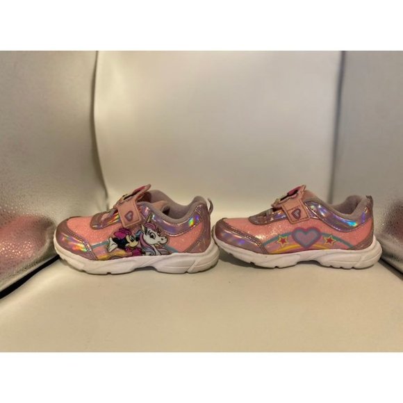 Pink Disney MINNIE MOUSE Unicorn shoes,girl rainbow shoes - Picture 1 of 4